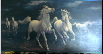 Peinture chevaux chez moi
